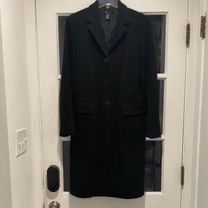 DKNY Sleek Black Coat